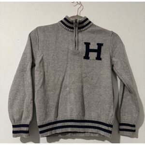 Tommy Hilfiger boys gray H logo sweater 8/10 S